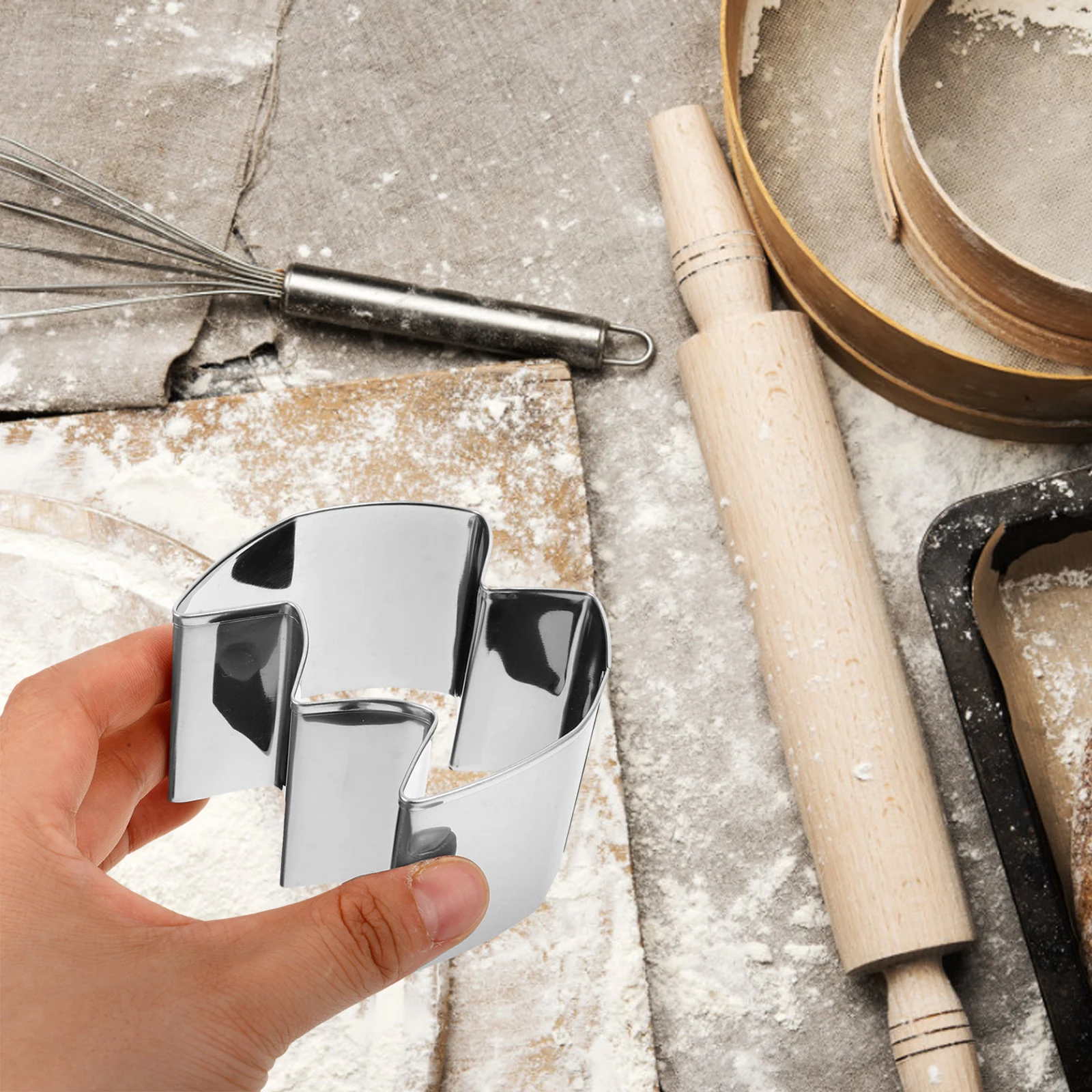 

6pcs Carving Mold 5cm Stainless Steel Cookie Pumpkin Carving Tool Kit Cutters Halloween Baking Tools Designs