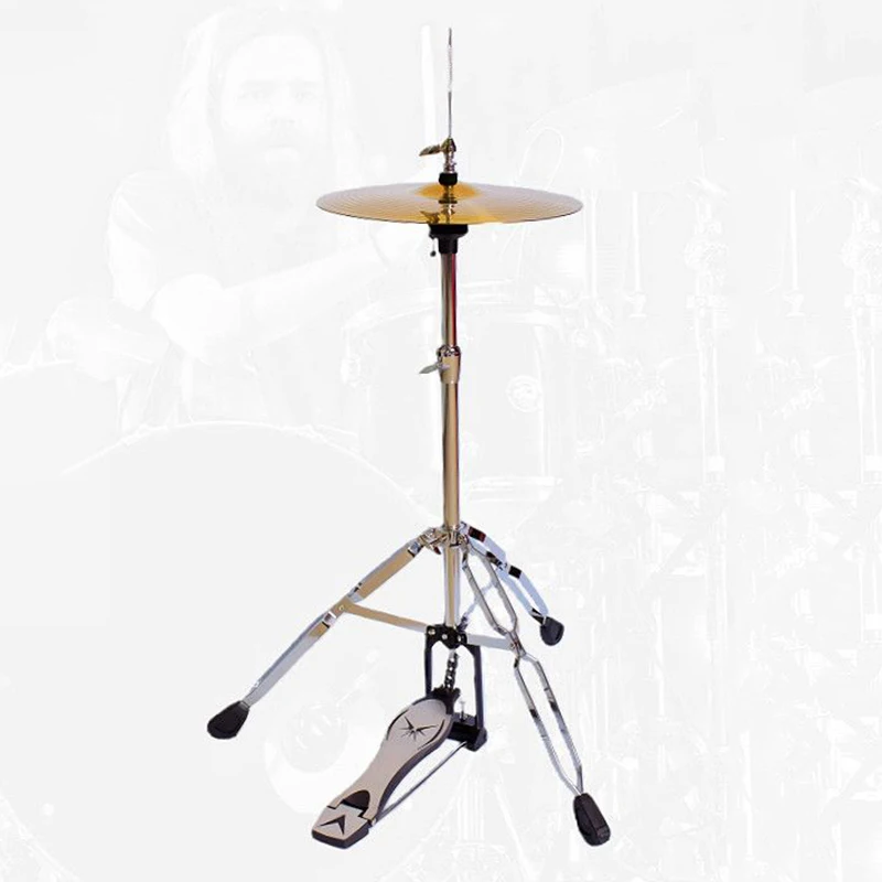 Drum Set Hi-hat 14 Inches High Pitched Cymbal Adjustable Alloy/silent Cymbals Kit Portable Detachable Adult Playing Cymbal