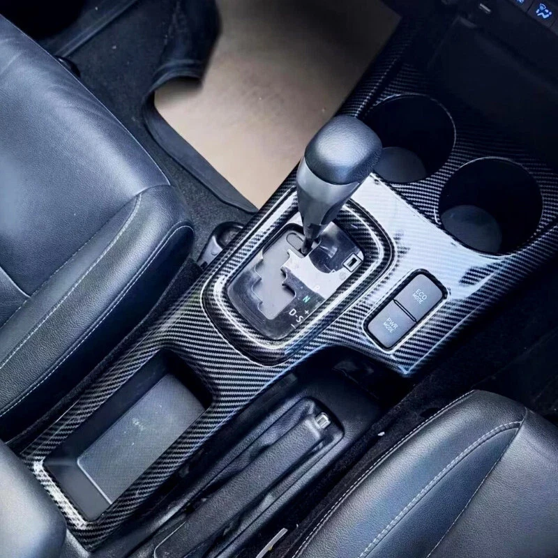 

For 2022 2023 2024 2025 Toyota Hilux REVO ABS Carbon Fiber Interior Car Accessories Carbon Fiber Gear Shift Knob Panel Cover
