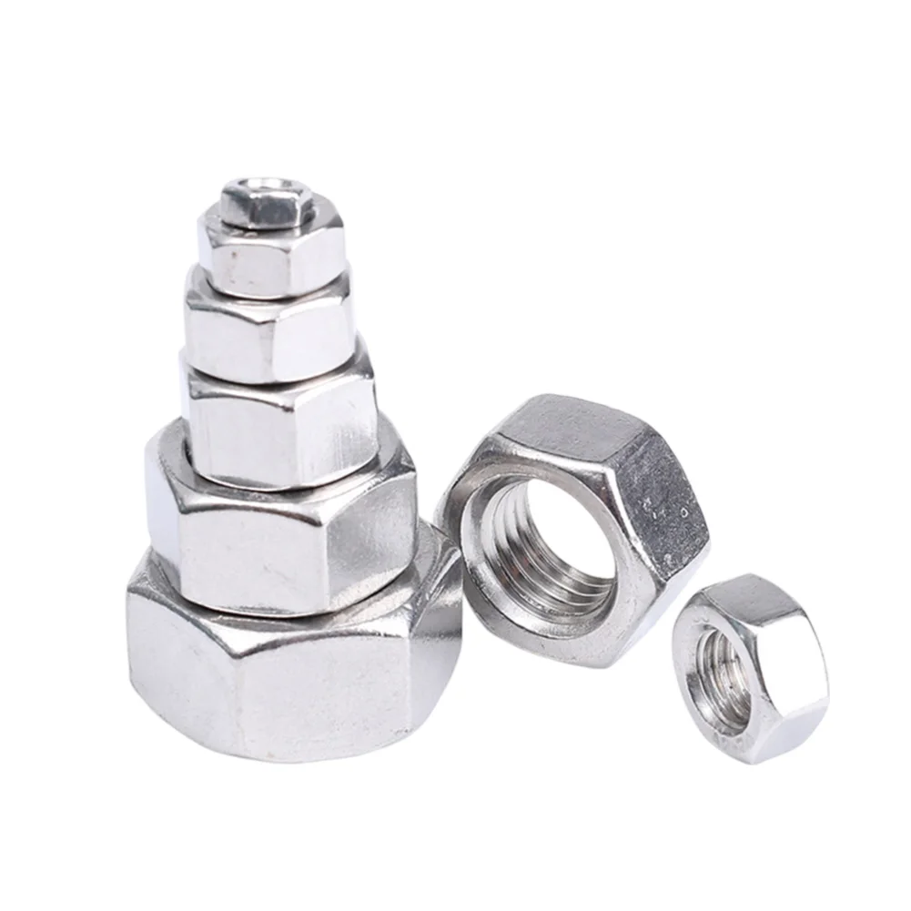 140pcs 304 Stainless Steel Hexagon Small Nuts Boxed M1M1.2M1.4M1.6M2M2.5M3 Set Hardware M1,M1.2,M1.4,M1.6,M2,M2.5