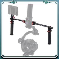 Easy To Use For DJI Ruying RSC 2 RS2 Pot Handle Portable Double Handheld Stabilizer Carbon Fiber Folding Handle Set
