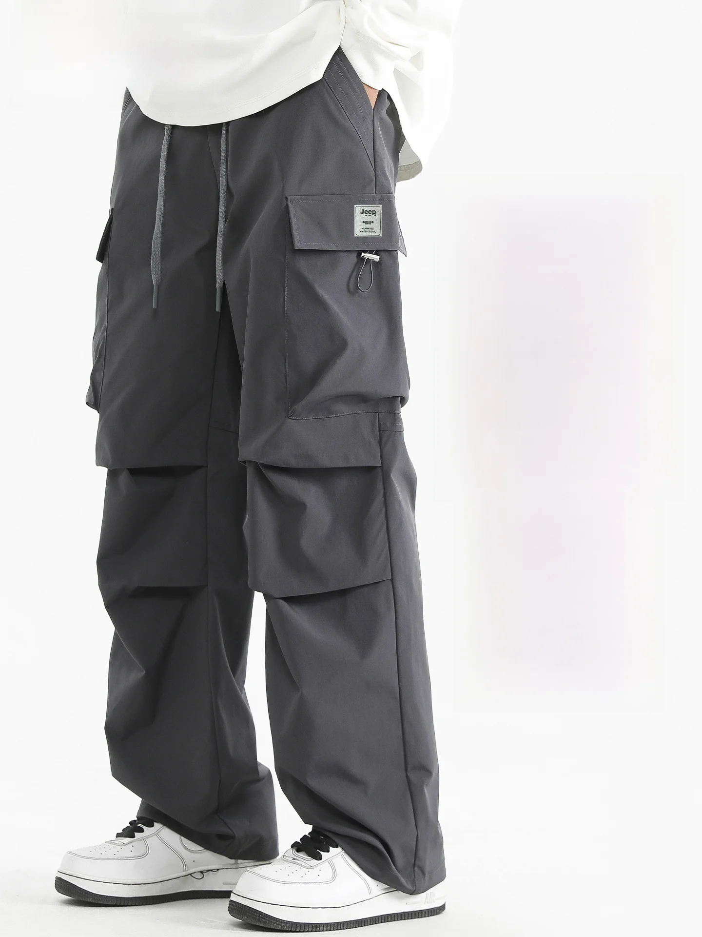 

American Sle Men's Casual Pants Outdoor Waterproof Loose Fit Spring Autumn Mountain Series Trendy Brand Hiking Trousers