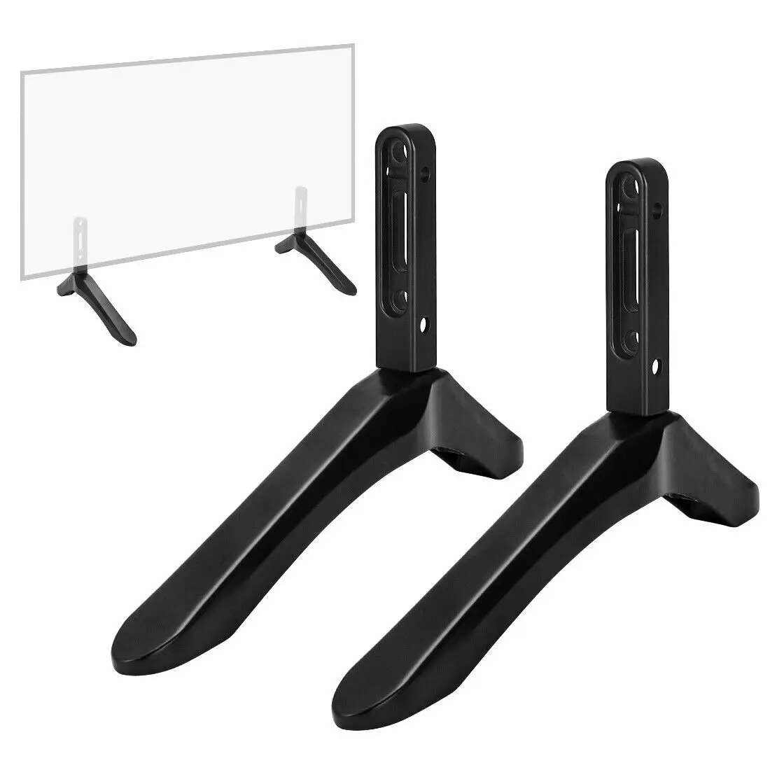 Pieds de support universels pour téléviseur à poser sur table, pour la plupart des écrans plats LCD et plasma de 32 à 65 pouces