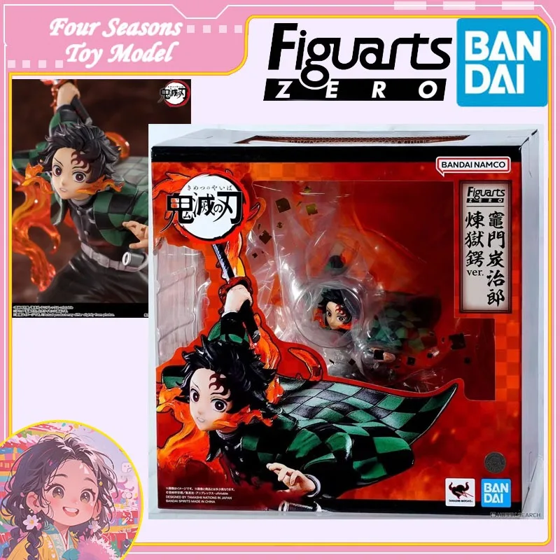Szybka wysyłka Bandai Anime Figuarts ZERO Demon Slayer TANJIRO KAMADO KYOJURO RENGOKU'S SWORD GUARD ver Oryginalny Model Zabawka Figurka Akcji