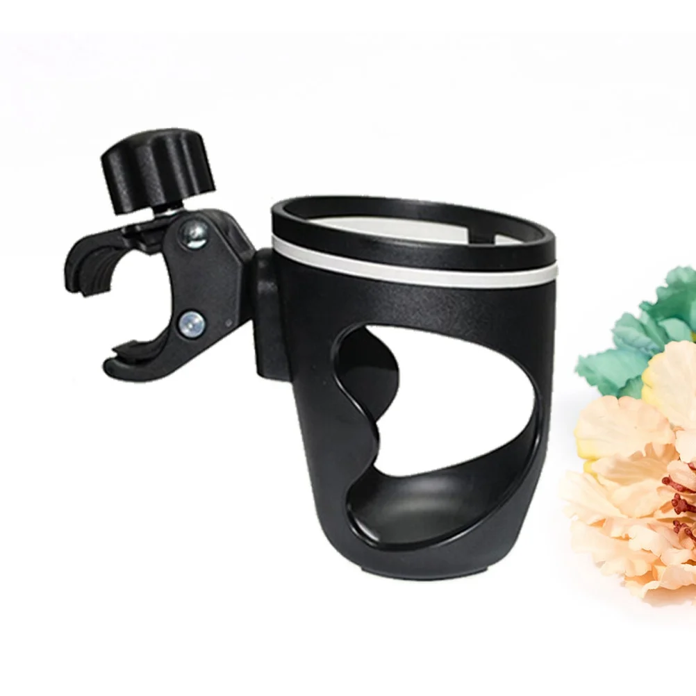 

Baby Stroller Cup Holder Adjustable Multifunctional Bottle Rack for Water Coffee Milk ABS Plastic 360 Swivel No Tools Required