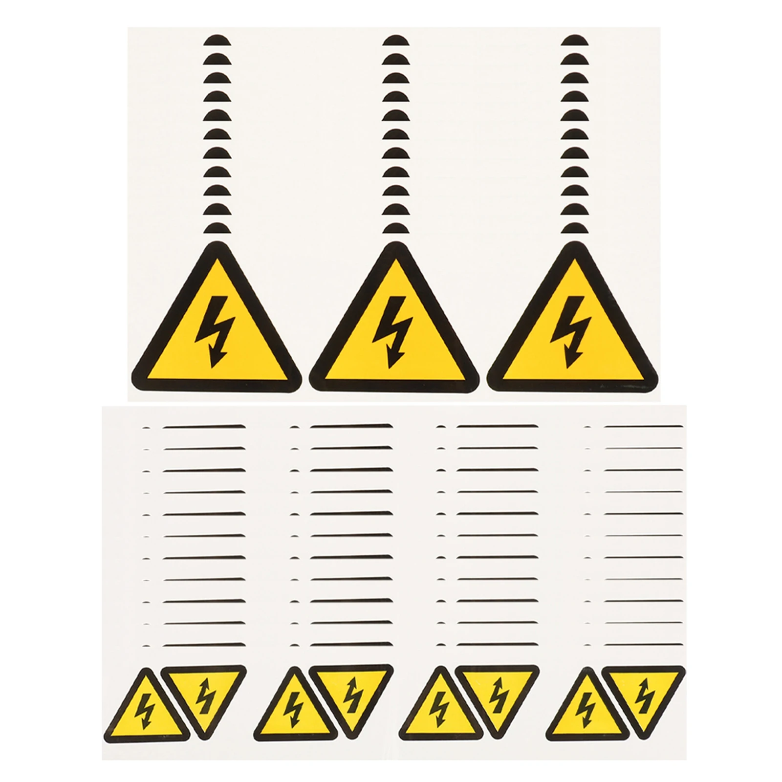 

24 Pcs Electric Warning Sign Funny Stickers Labels Safety Panel Allergic Electricity Industrial