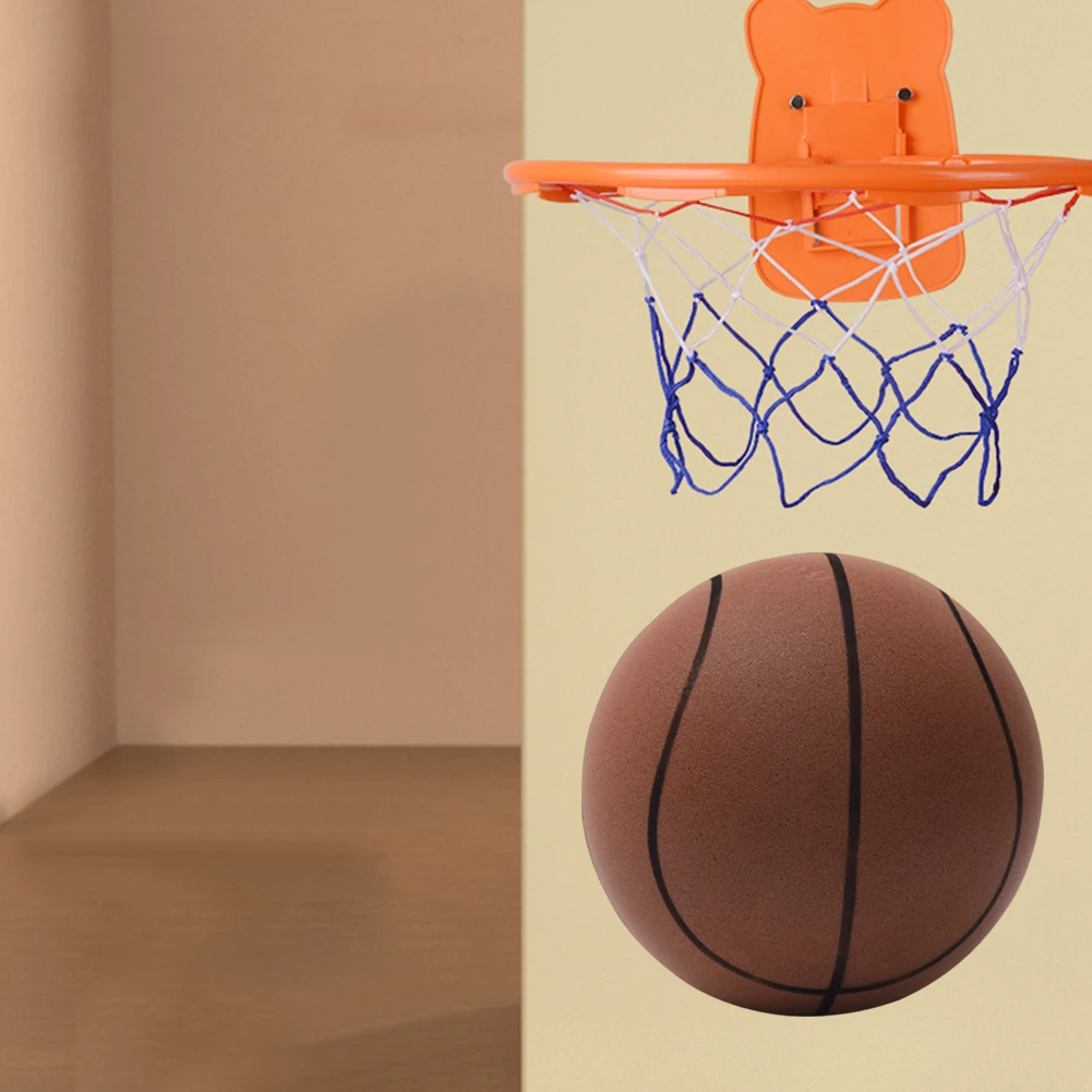 子供のためのバウンス静かなバスケットボール、絞り可能な屋内ボールフォーム、静かなサッカーバスケットボール