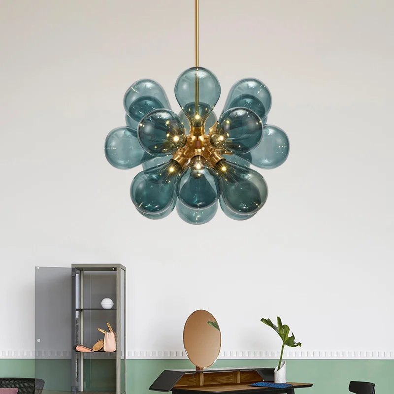 

Modern Led Pendant Lights Colorful Glass Hanging Lamp For Living Room Bedroom Dining Room Nordic Home Decor Ceiling Pendant Lamp