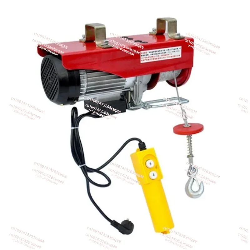 

Miniature electric hoist 220V household crane hoist Small 1/0.5 ton winch hoisting crane