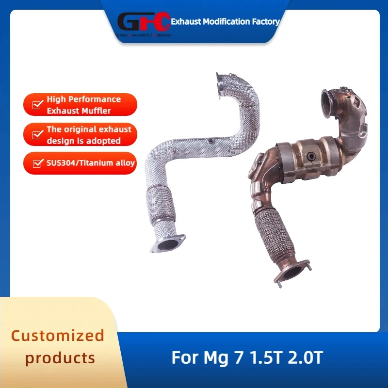 

GFC Catless Downpipe Exhaust Pipe for Mg 7 1.5T 2.0T High Performance 304 Stainless Steel Car Exhaust System