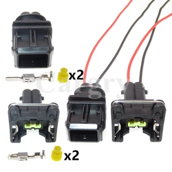 1 Set 2P 106462-1 368354-1 AC Assembly Auto Nozzle Ignition Coil Sealed Plug Car Water Temperature Sensor Wiring Harness Socket