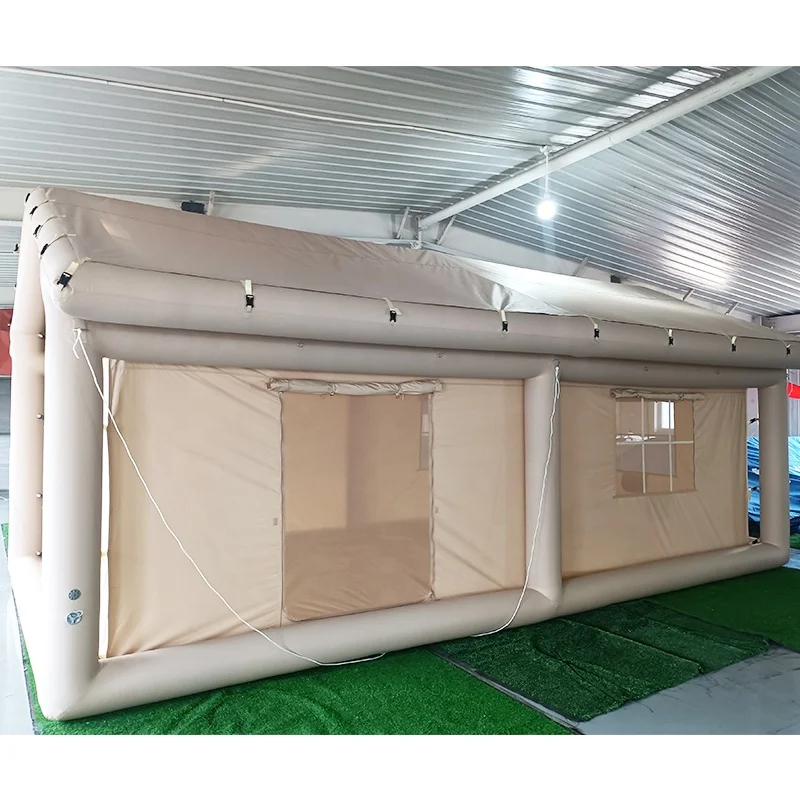 Inflatable Tent Portable Folding 18㎡ 5-8 Person Waterproof Pvc Material Sunshade Canopy for Outdoor Camping Party Road Trip