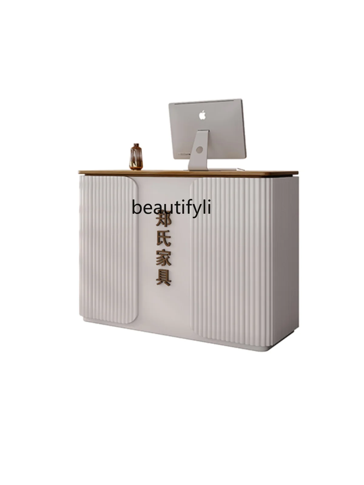 

Small Shop Counter Modern Light Luxury Beauty Salon Hair Salon Reception Desk Yoga Studio Bar Counter