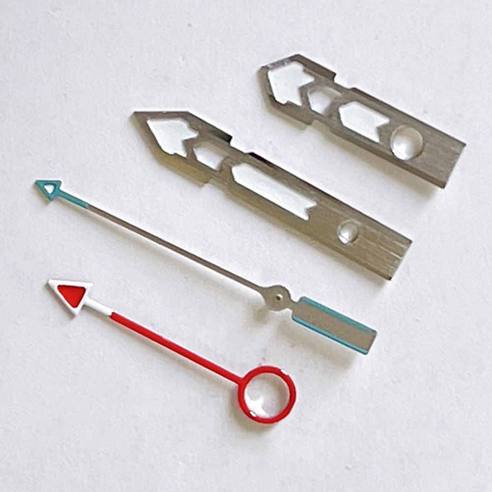 

Watch Pointers Green Luminous Watch Hands 4 PCS/Set, GMT NH34 Hands for NH34 Movement Replacement Needles Accessories