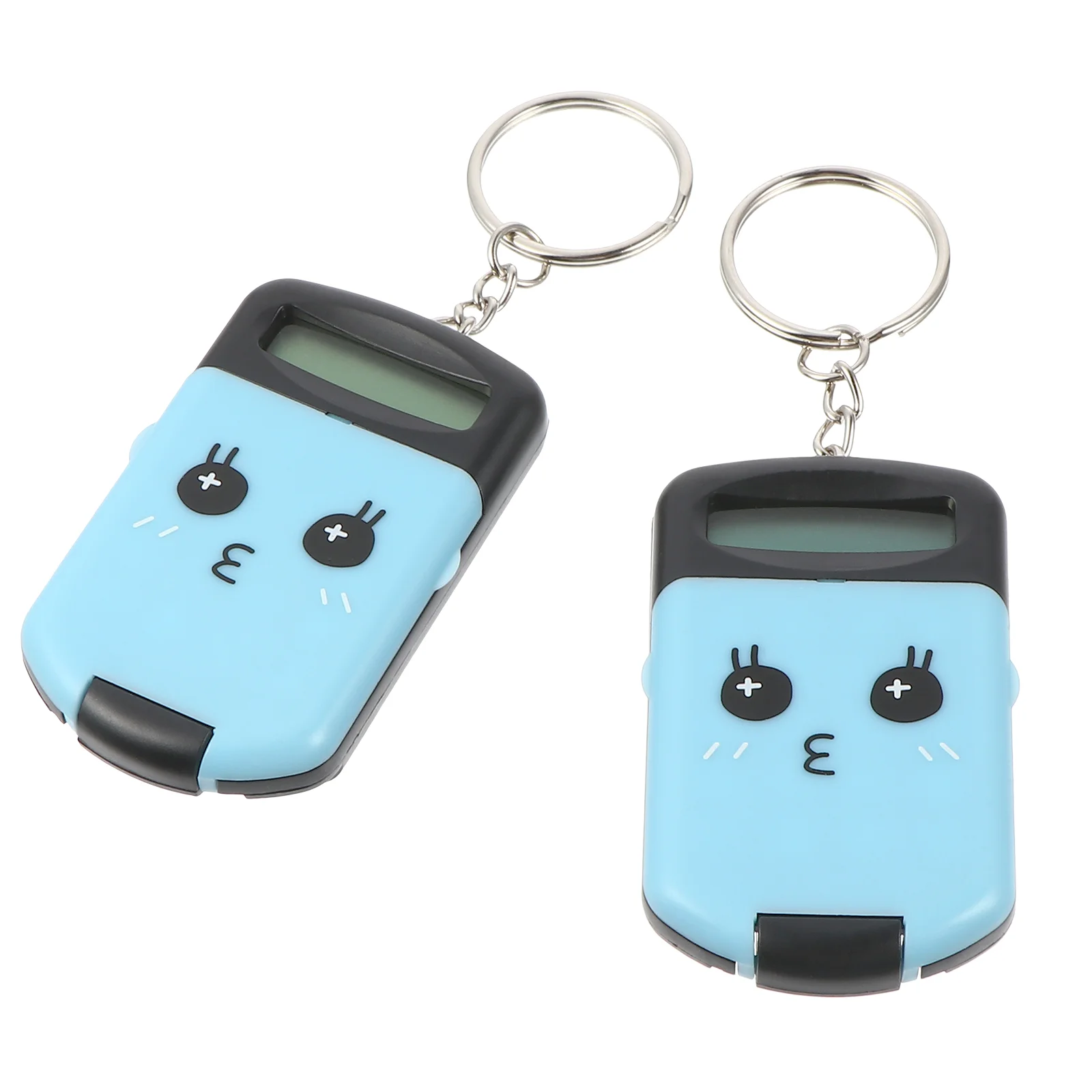 2 Pcs Arithmetic Calculator for Students Portable Key Chain Electronic Pocket Size Plastic Accounting Exam Use