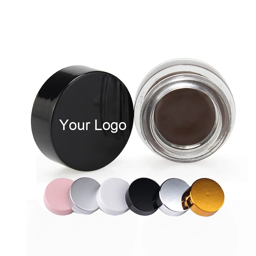Crema per sopracciglia con etichetta privata 10 colori Cera per sopracciglia naturale impermeabile a lunga durata Spessa logo personalizzato Trucco all'ingrosso Cruelty Free