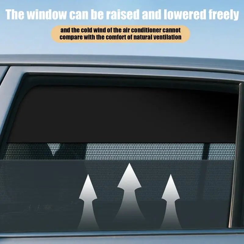 

Auto Black UV Protection Film 10 Magnets Magnetic Car Personality Sunshades UV Protection Front Rear Window Curtain