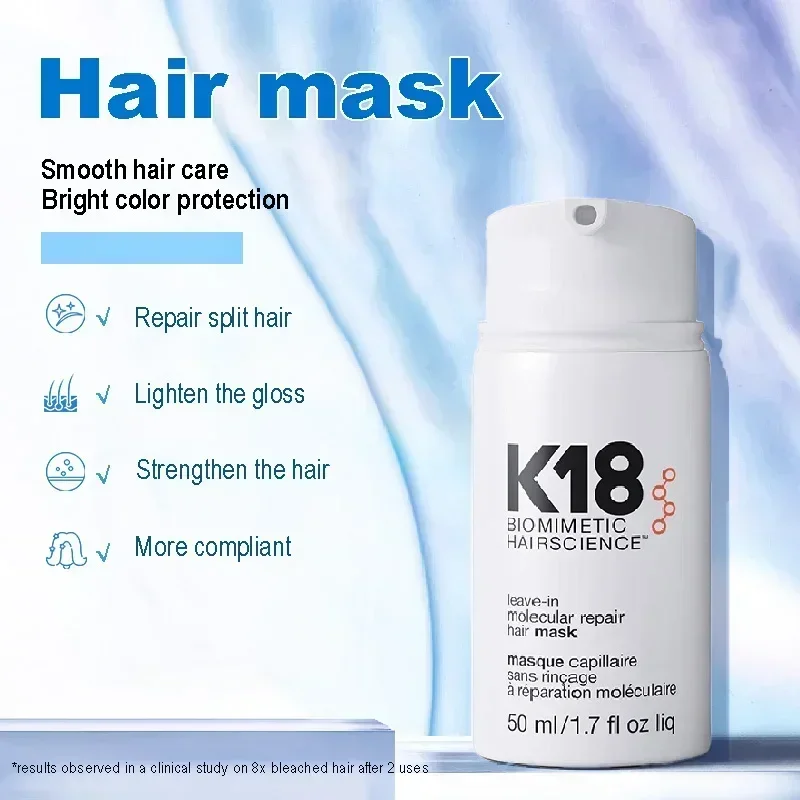 

K18 50ML Hair Treatment Original Leave-In Molecular Repair Hairs Mask Damag Restore Soft Deep Keratin Scalp Treatment Hair Care