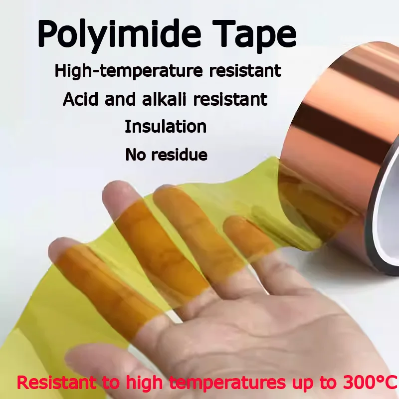 

High-Temperature Tape PI Polyimide Tape for Mobile Phone Repair, Screen and Circuit Board Fixing, Industrial Solder Protection,