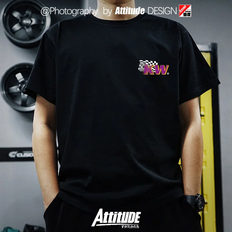 

2025 Modified Car Player V3 Hank Suspension Heavy Cotton Short-sleeved Pure Cotton Breathable T-shirt Culture Shirt