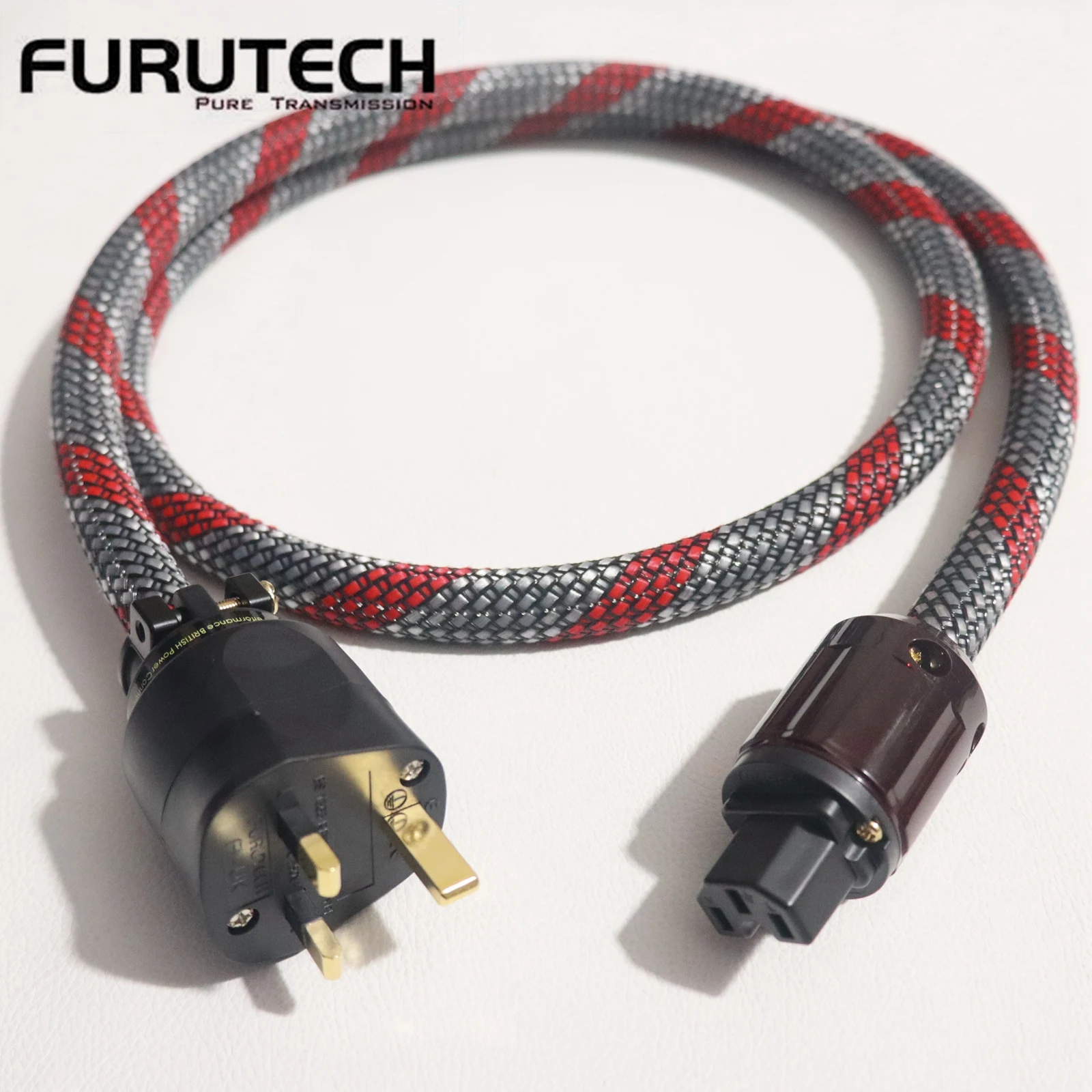 FURUKAWA Flagship T1 HIFI UK plug Alpha-OCC conductor UK audio Power Cord AC speaker Power Cable H.K. UK standard power cord