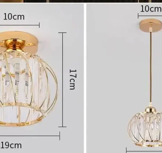 Simple Creative Modern Crystal Aisle Light Corridor Balcony Ceiling Light Restaurant Chandelier Entry Door Crystal Light
