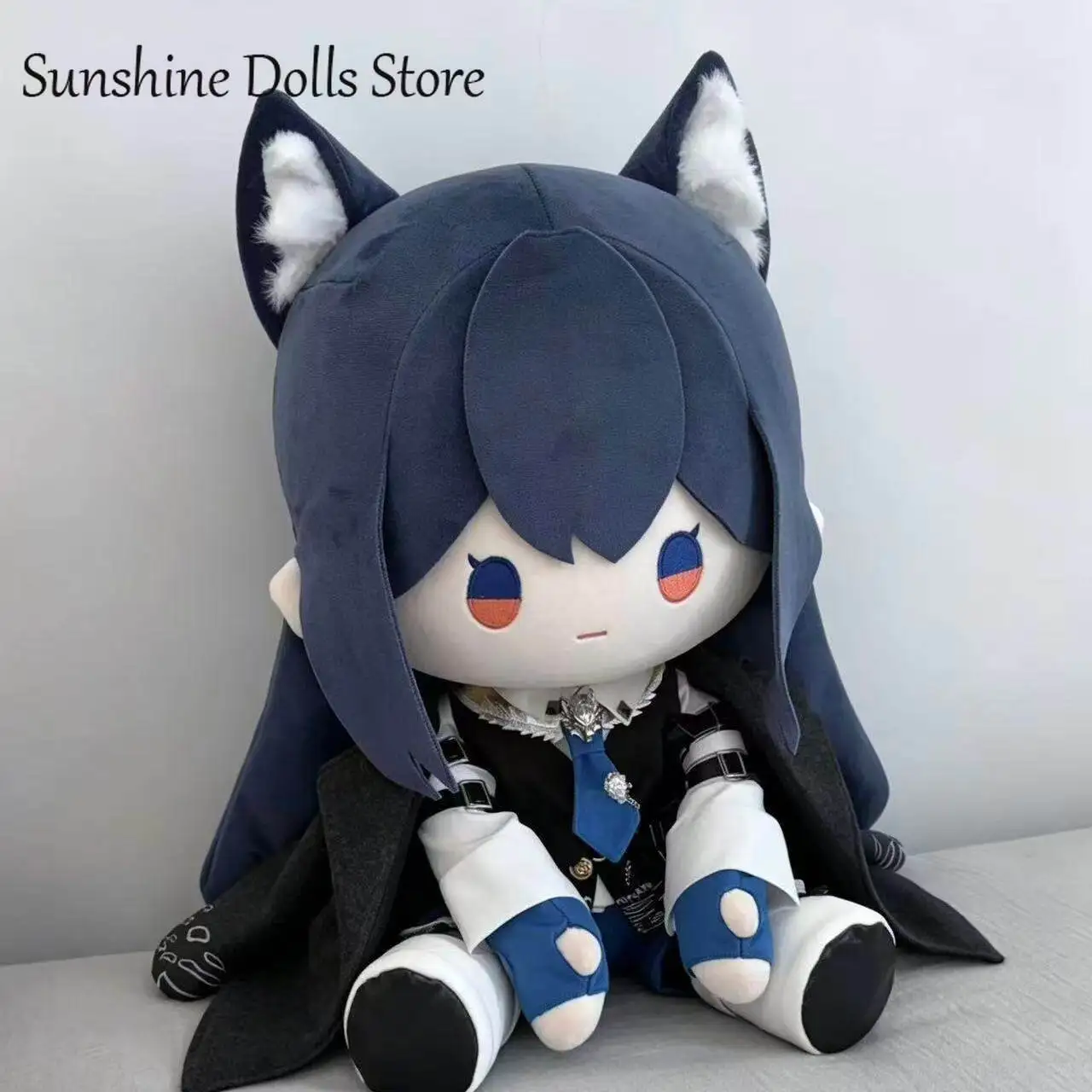 

40cm Game Arknights Texas the Omertosa Fufu Cotton Doll Plush Plushie Cartoon Sitting Posture Toys Mascot Halloween Gift 40cm