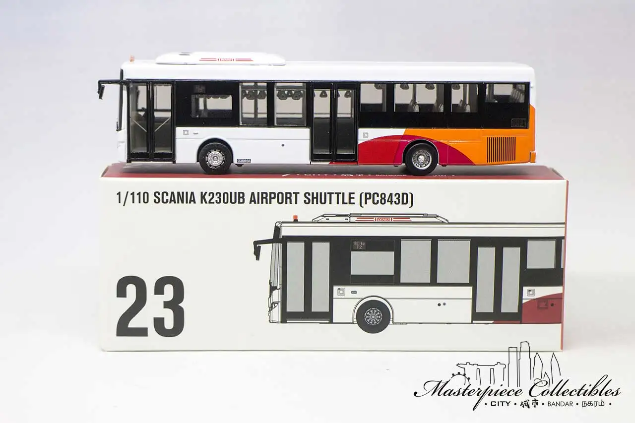 Capolavoro da collezione 1/110 K230UB AIRPORT SHUTTLE-PC843D collezione di ornamenti per modelli di auto in lega pressofusa