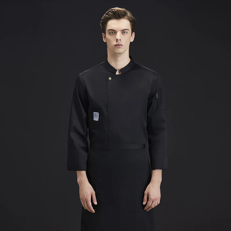 Veste de chef en coton pour hommes et femmes, uniforme de chef, costume d'hôtel, vêtements de cuisinier professionnels, veste de cuisine, travail, tout le monde