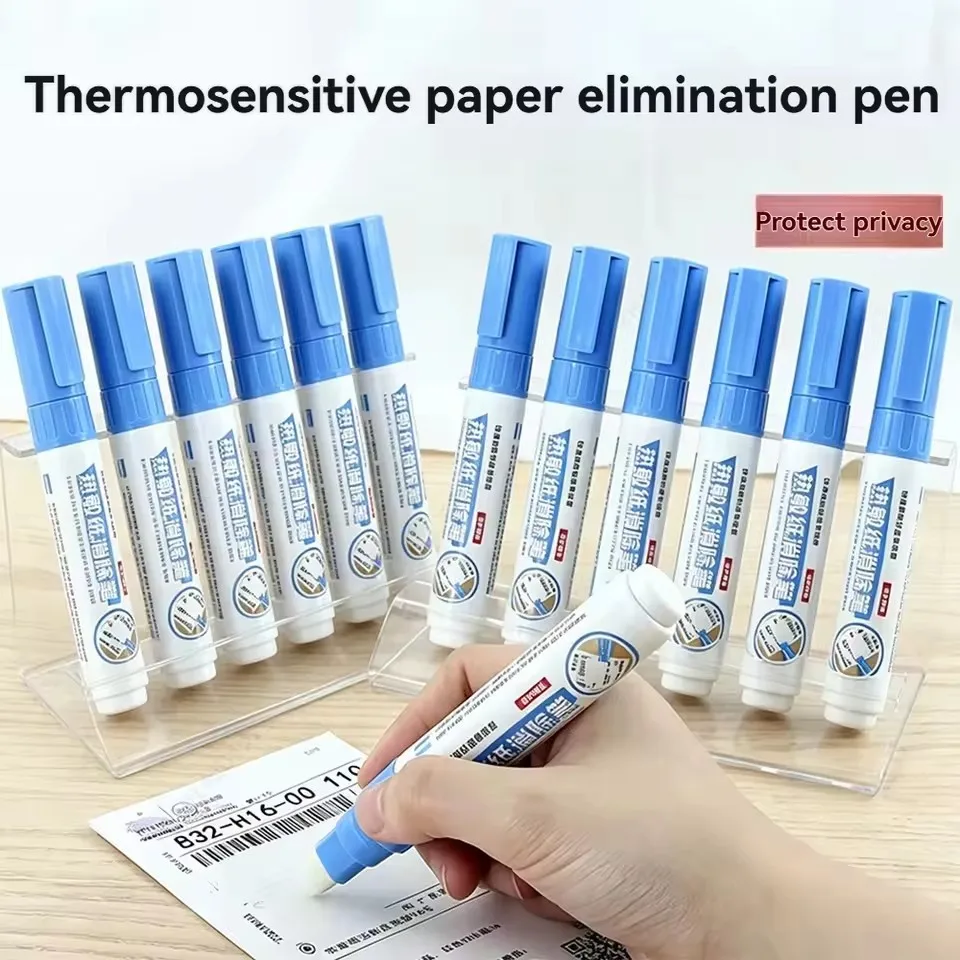 1/2/3Pcs Open Box Portable Thermal Paper Data Identity Protection Privacy ID Information Erasing Tool Thermal Paper Erasing Pen