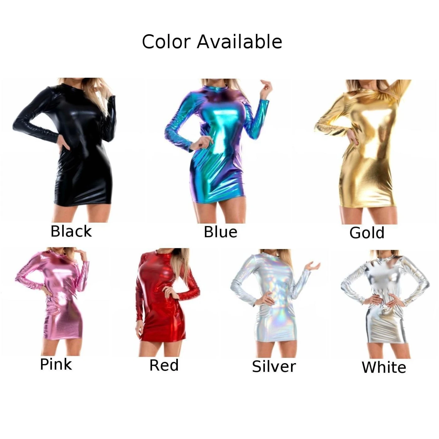 Events Winter Autumn Dances Female Bodycon Dress Faux Leather Dress Women O Neck PU Soild Color Night Club Dresses