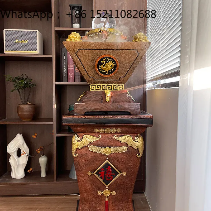 SCYfeng shui wheel cornucopia lucky ornament opening gift company office fountain living room flowing water circulation ornament