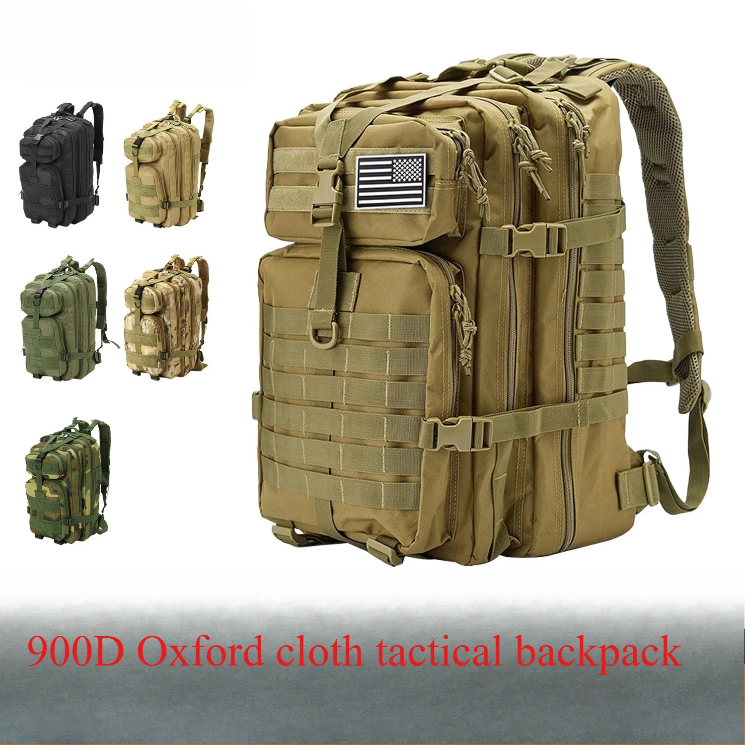 

Large Capacity 3P Tactical Backpack Outdoor Military Fan Combat Backpack Mountaineering Cycling Sports Camping Backpack