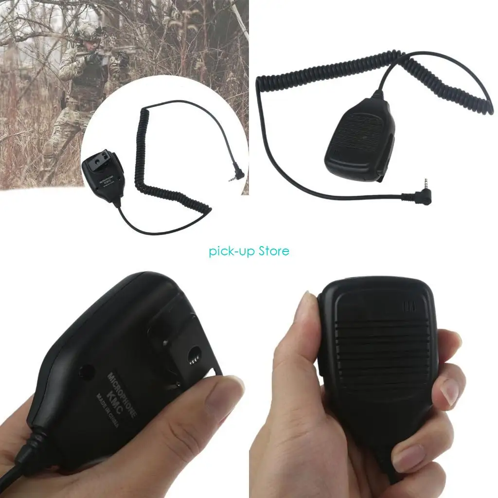 ملحقات راديو Q5WA مكبر صوت على الكتف لجهاز الاتصال اللاسلكي BAOFEN UV3R أسود
