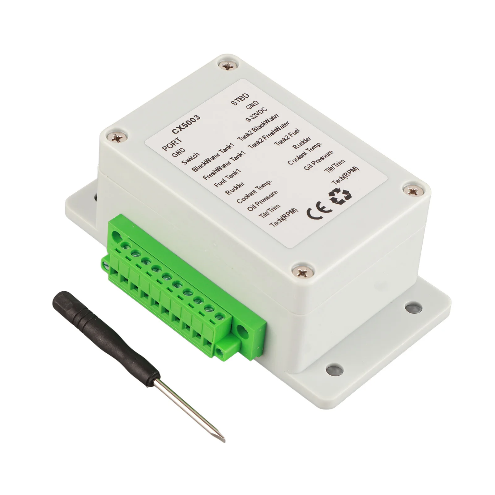 

9‑32V DC Converter Box Convert Sensor Singal to NMEA2000 IP67 Waterproof for Boat Yacht