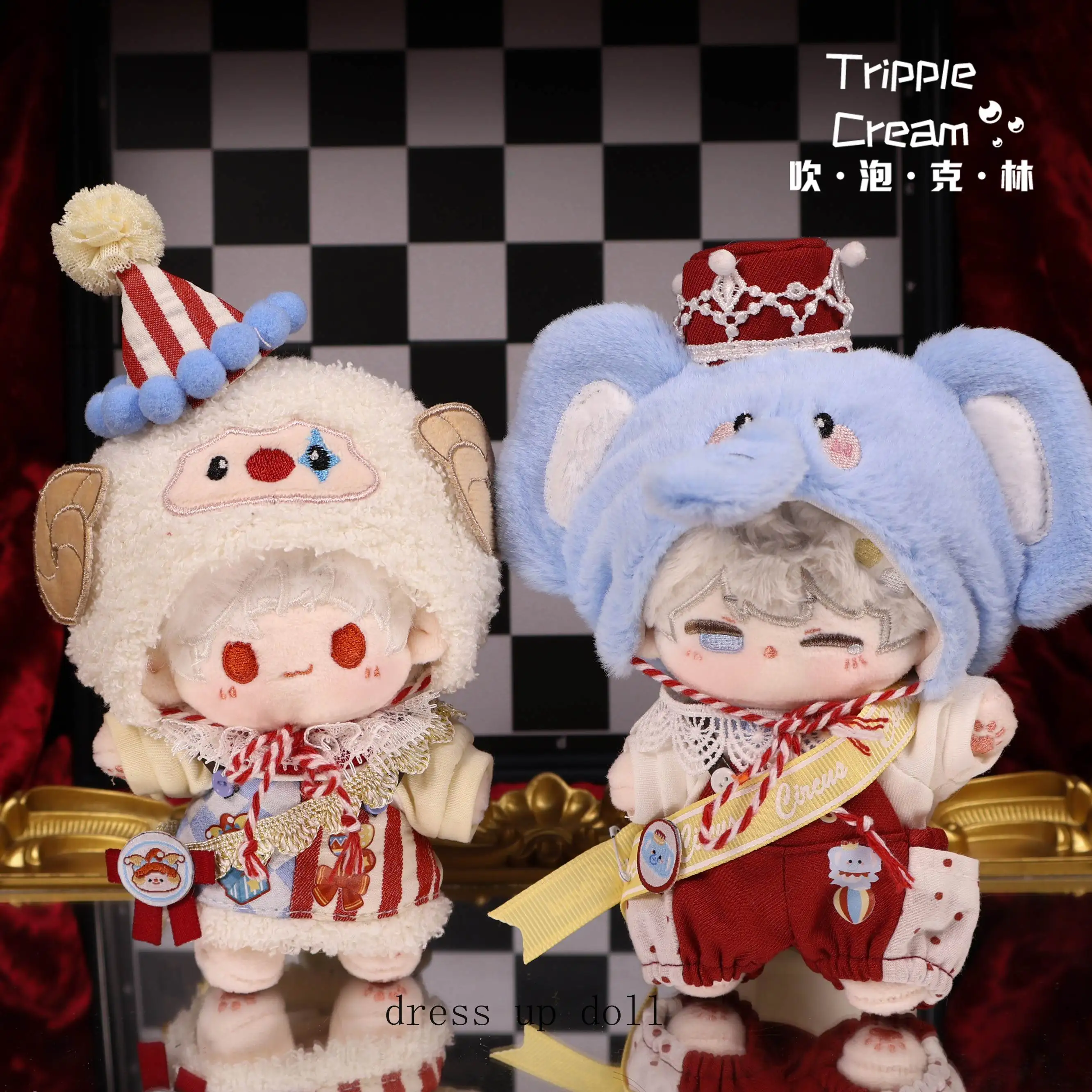 Original artesanal bonito sem atributo roupas para 10cm boneca cosplay roupas vestir-se pelúcia corpo plushie brinquedos