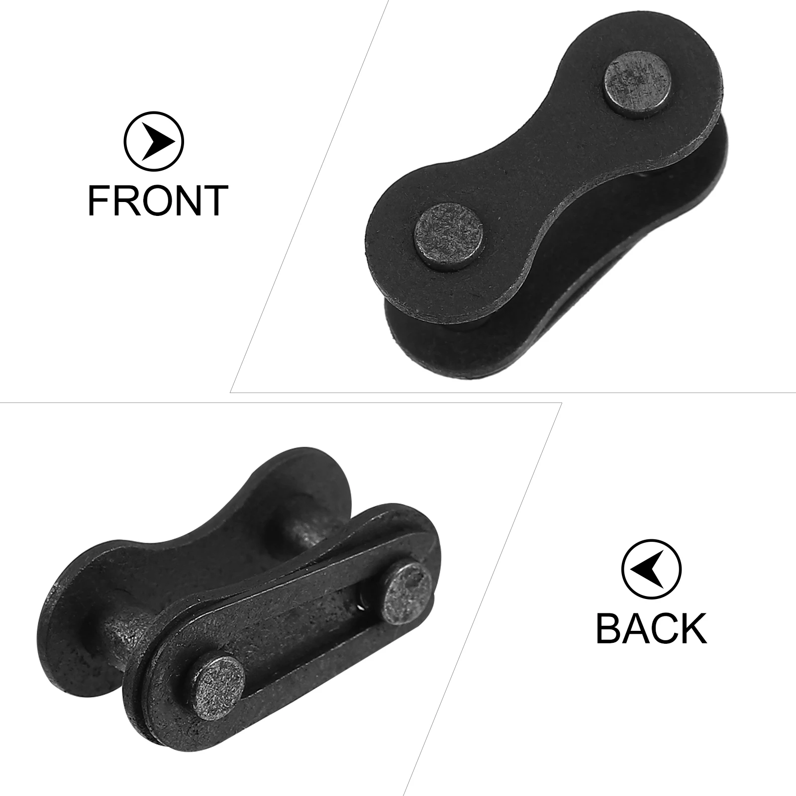

100pcs Bike Chain Joint Iron Connector Durable Smooth Surface Replacement Links Buckles Long Lasting Exquisite Mountain Bike