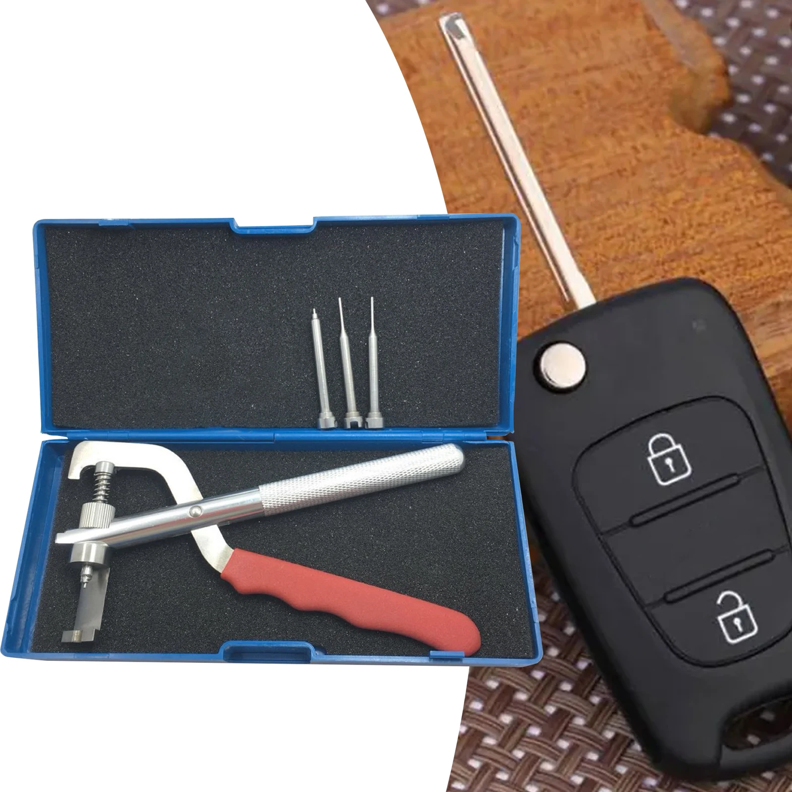 Remote Car Flip Key Disassembly Tool Replacement Pin Blade Pin Split Pin for Removing Pliers Removal Tool Repairing Tool Remover