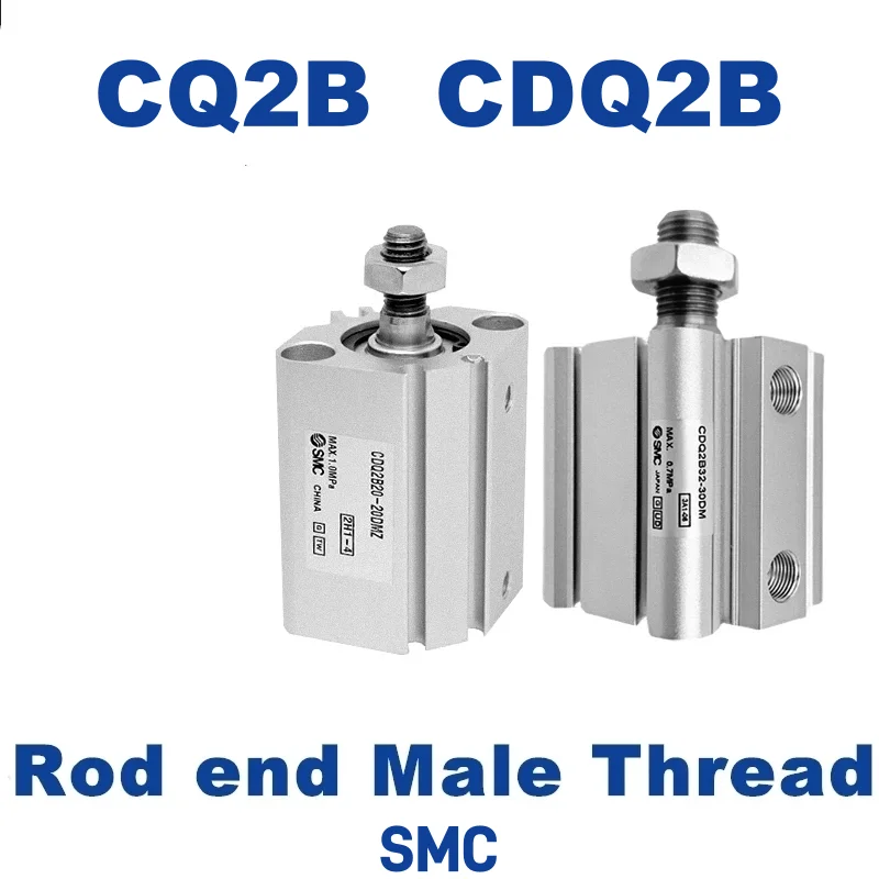 

CQ2B CDQ2B Bore 12 16 20 25 32 40 50 63 80 100 SMC Female Thread Compact Cylinder Standard Double Acting Single Rod