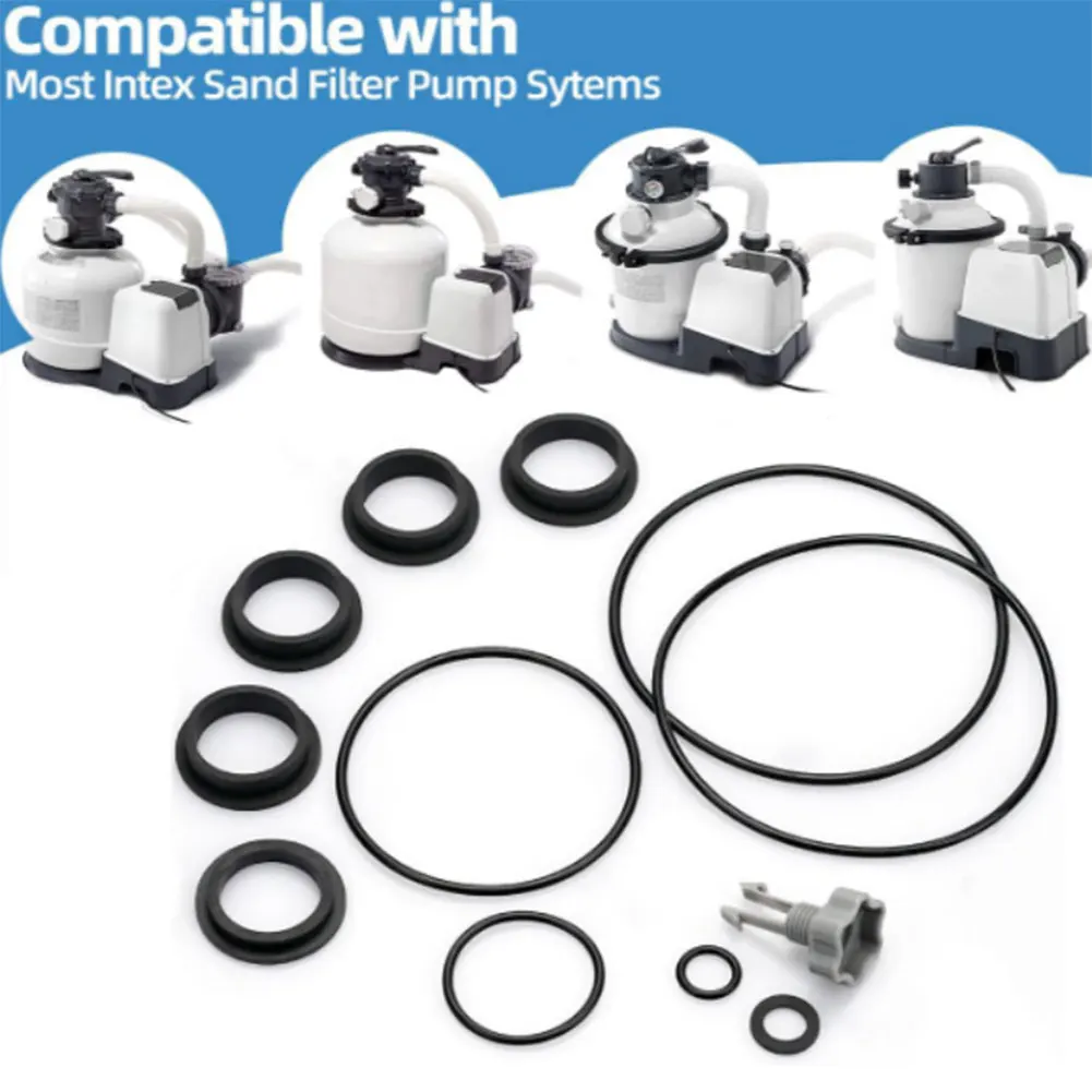 Pool Filter Parts 25013 Sand Filter Pump Seal Gasket Parts Replacement Air Release Valves & O-Rings for Intex Sand Filter Pumps
