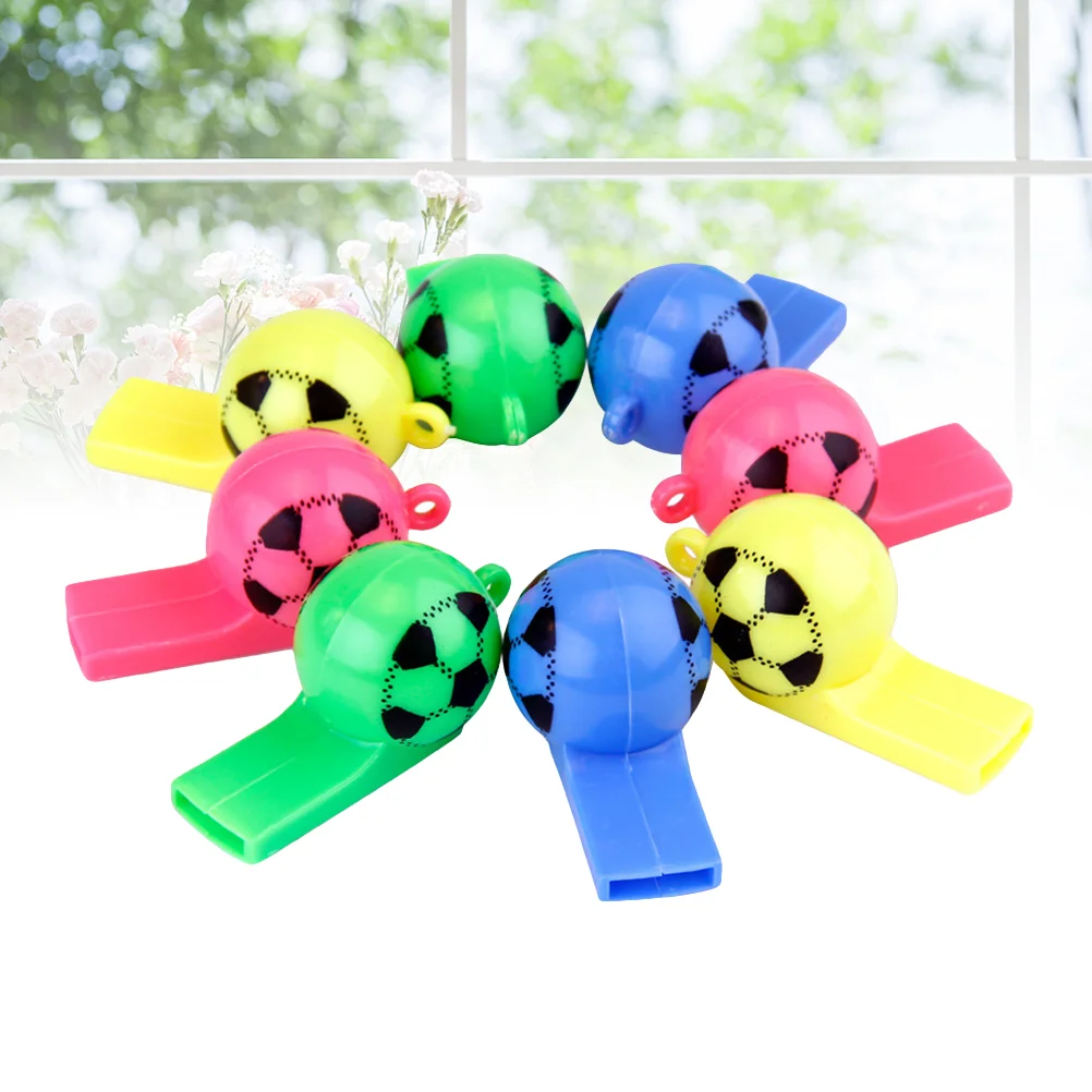 

25 Pcs Sports Football Child Soccer Toys Cheerleading Whistle 25pcs Lollipop Holder