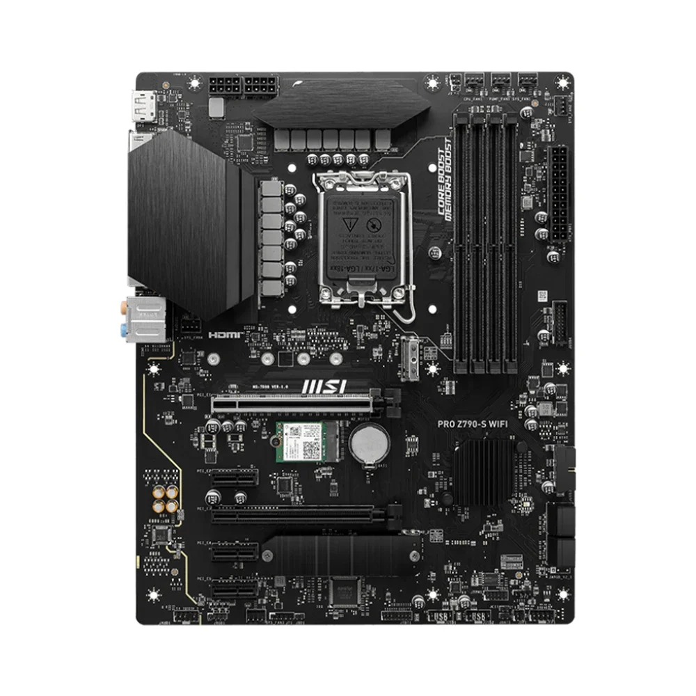 Msi intel z790 placa-mãe pro Z790-S wifi placa-mãe lga 1700 ddr5 256gb suporte 13700kf 12900kf 14900f12600kf 13600kf cpu atx