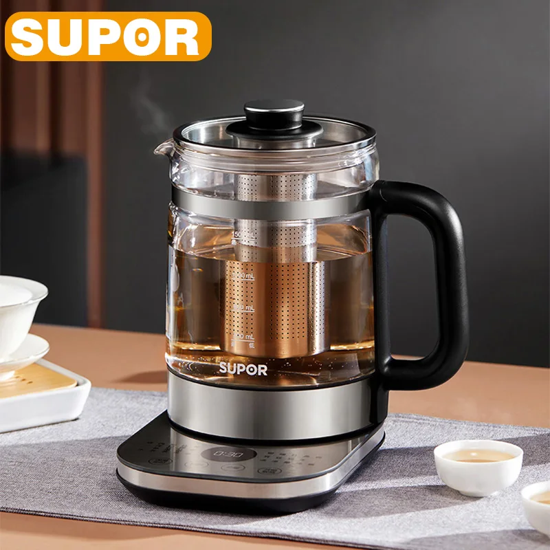SUPOR Intelligence Waterkoker Originele Multifunctionele Gezondheidspot 1,5L Glas Roestvrij Staal Thee Gezondheid Behoud Pot