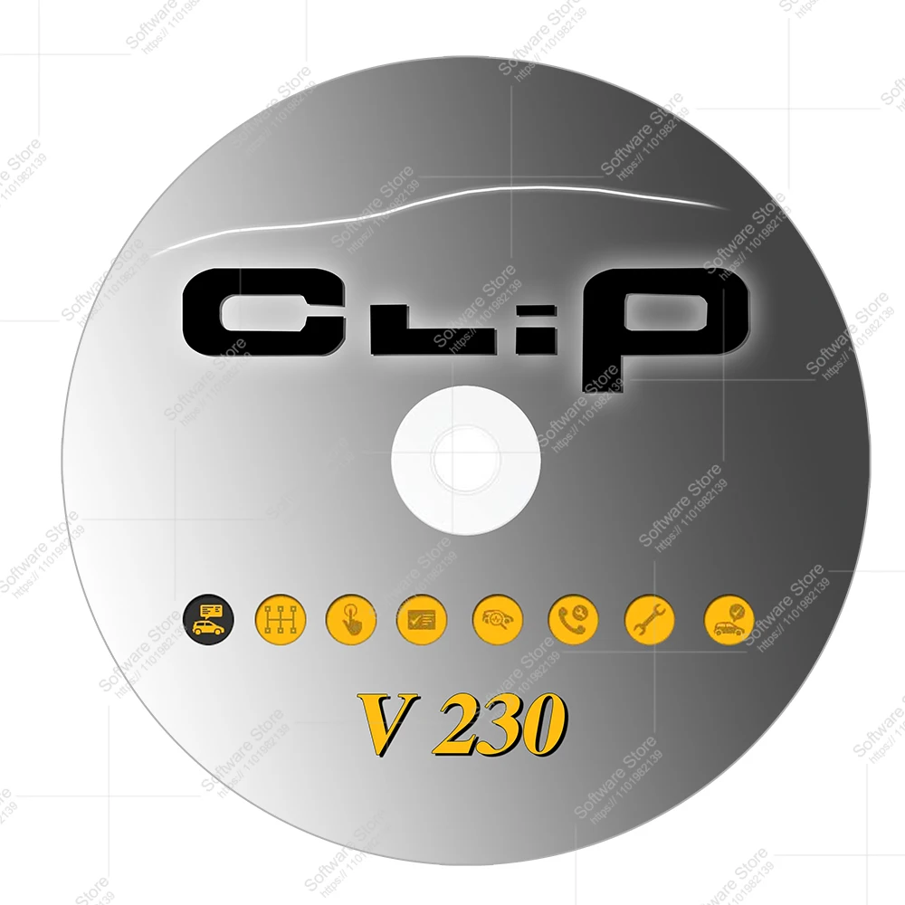 New software with Activation License vehicle Can-Clip V230 For Re-nault cars Update From 1998-2023 reprogramming diagnose tool