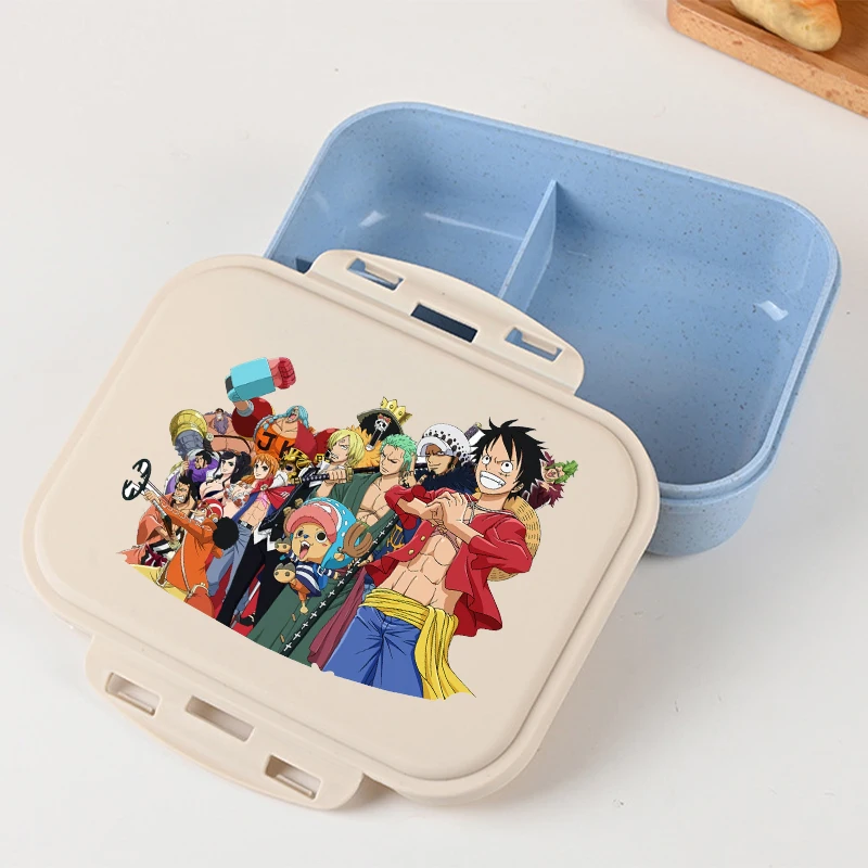 أنيمي قطعة واحدة علب الاغذية للأطفال الكرتون المطبوعة بينتو علب الاغذية الأولاد حاويات تخزين المواد المدرسية هدايا عيد الميلاد