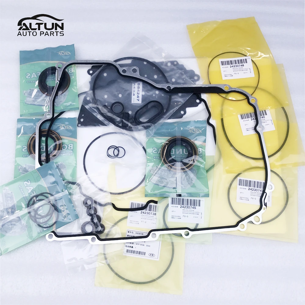 

Подходит для Buick, Opel, Chevrolet, 6T40E, 6T45E Комплект для капитального ремонта автоматического трансмиссии (с прокладками), Подходит для 6T40, 6T45 (с сальниками)