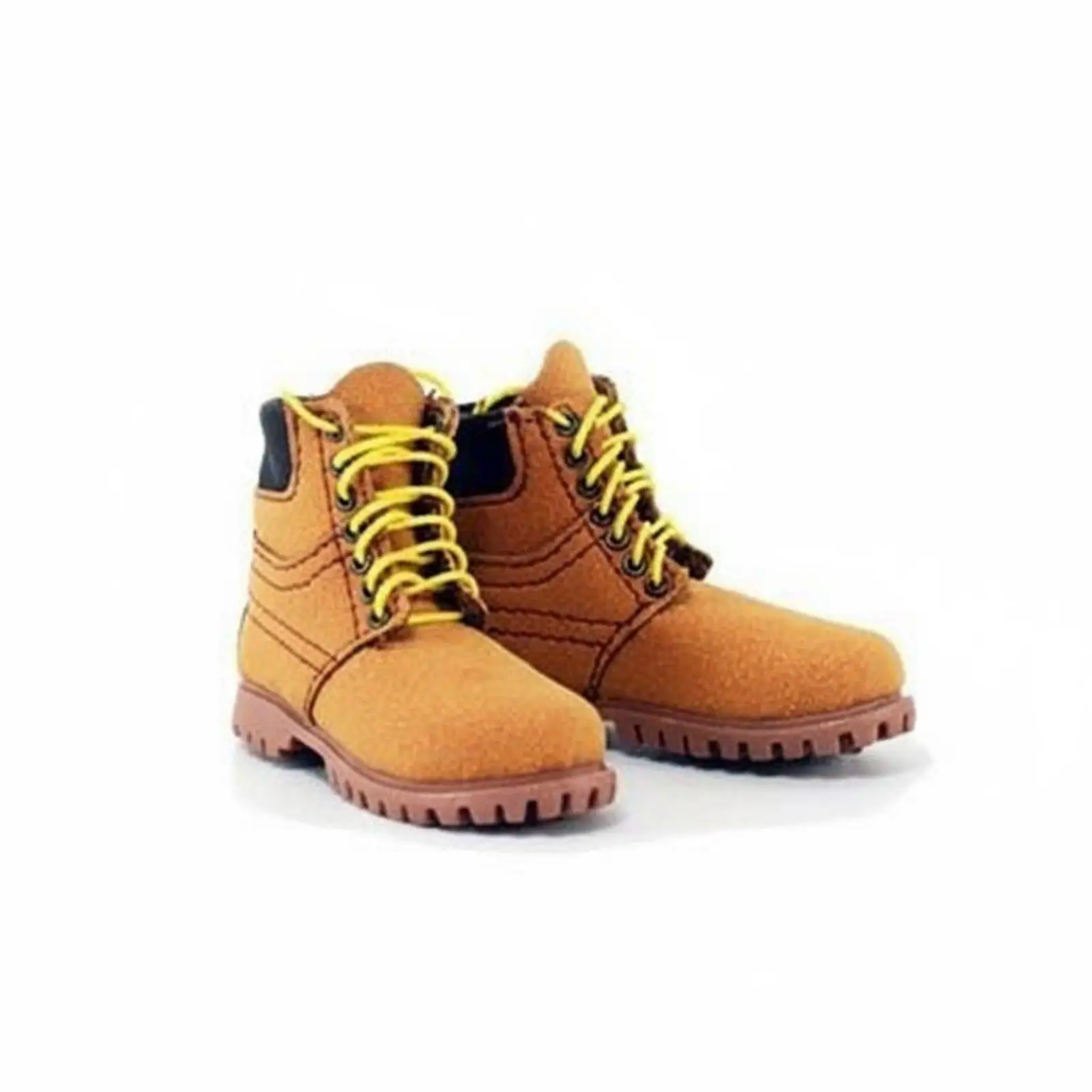 Men Boots Handmade High Top Shoes 1 6 Scale Toy Model Footwear for Collector Doll Outfits and Scene Setup