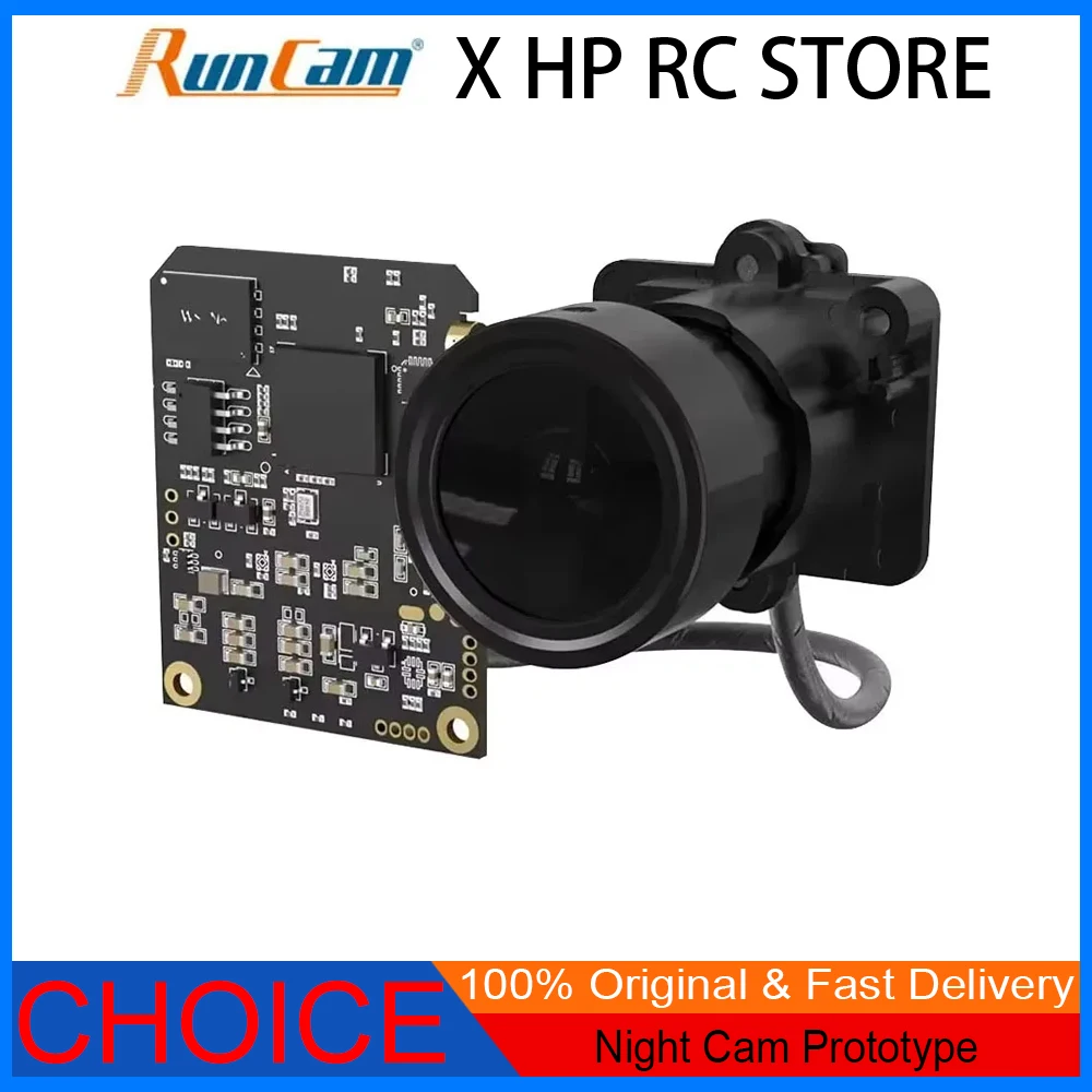 Telecamera FPV prototipo RunCam Night Cam – Sensore 1/1,8'', Risoluzione 2,7K, Formato MP4, Visione notturna per droni FPV