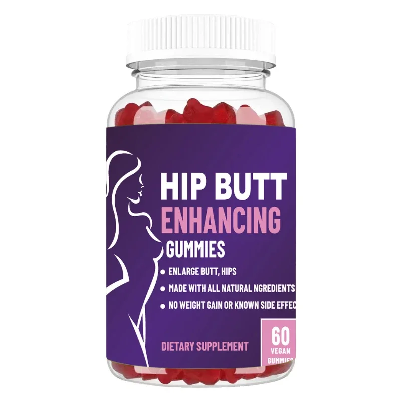 1 Bottle of Hip Lifting Gummy Candy Lifting Hip Line Shaping Hip Curve Muscle Lifting Enhanced Dietary Supplement