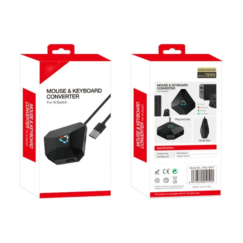 Adaptador convertidor de ratón y teclado de juego para Switch, PS4, PS3, X-BOX, ONE, 360